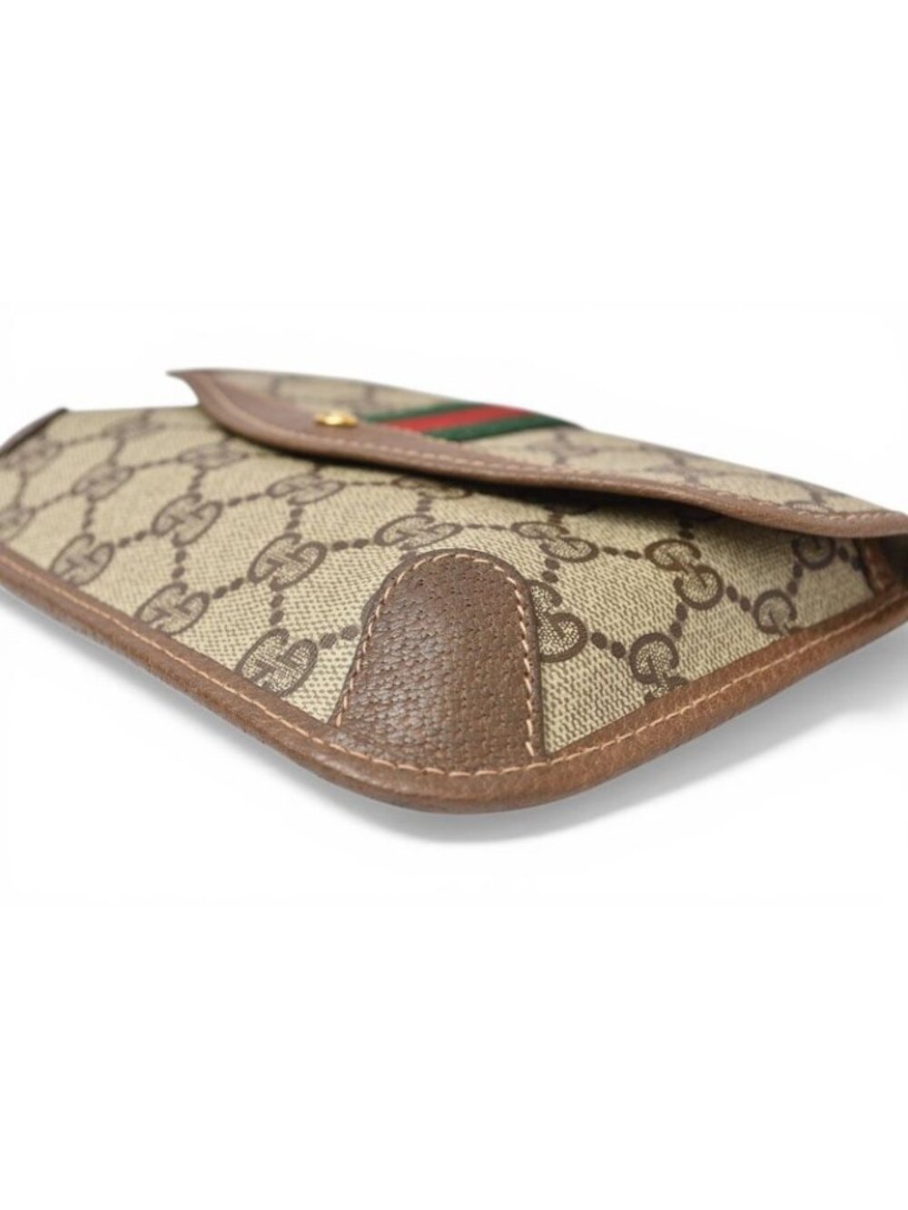 Gucci Pouch Vintage GG Plus Sherry Line Beige Brown - Picture 4 of 9